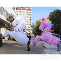 【表演光影馬游行卡通馬充氣馬游樂卡通氣模游園會人背馬造型】-煙臺